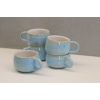 Kubek ceramiczny Toska Ceramica Blue Coffee Cup 150 ml Handmade