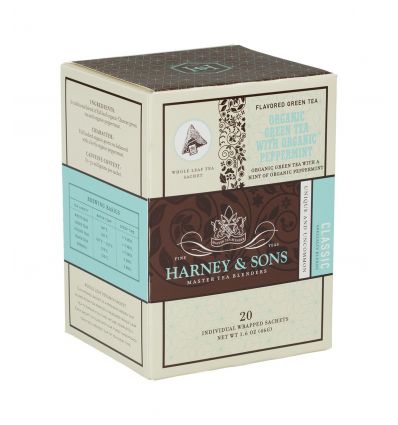 Herbata Harney & Sons Organic Green Tea with Mint - 20 szt