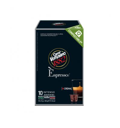 Kapsułki Vergnano Espresso 1882 Intenso  - 10 szt Odpowiednie do Nespresso