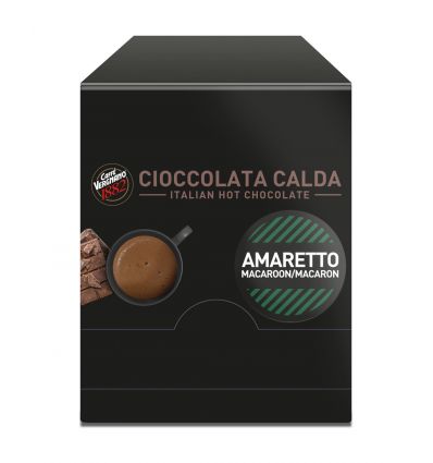 Vergnano Cioccolata Calda Czekolada Amaretto (Macaroon, Macaron) do picia saszetki - 15 szt.