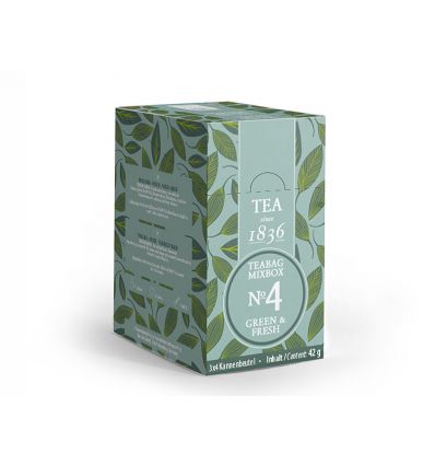 Herbata 1836 Teabag MIXBOX No 4 Green & Fresh - 12 sztuk - 4 x 3 smaki