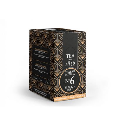 Herbata 1836 Teabag MIXBOX No 4 Black & Pure - 12 sztuk - 4 x 3 smaki