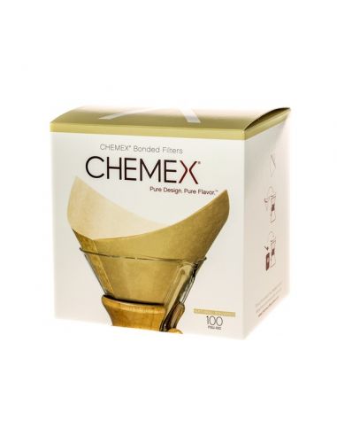 Chemex filtry z naturalnego papieru kwadratowe 6, 8, 10 filiżanek