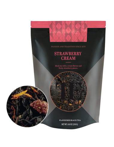 Herbata sypana Teahouse Exclusives Luxury Loose Tea Strawberry Cream - 250 g